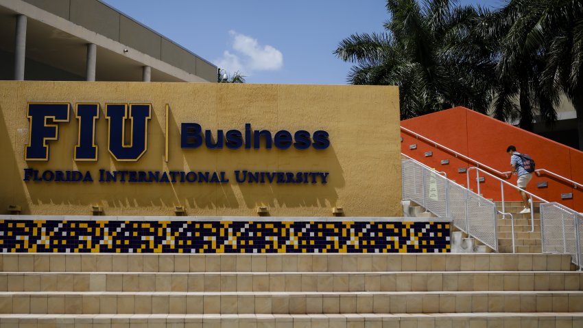 A student on campus at the FIU Chapman Graduate School of Business in Miami, Florida, U.S., on Thursday, Sept. 9, 2021. The Bloomberg Businessweek 2021-22 Best B-Schools MBA ranking created a Diversity Index for U.S. business schools that for the first time measures race, ethnicity, and gender. Photographer: Eva Marie Uzcategui/Bloomberg via Getty Images