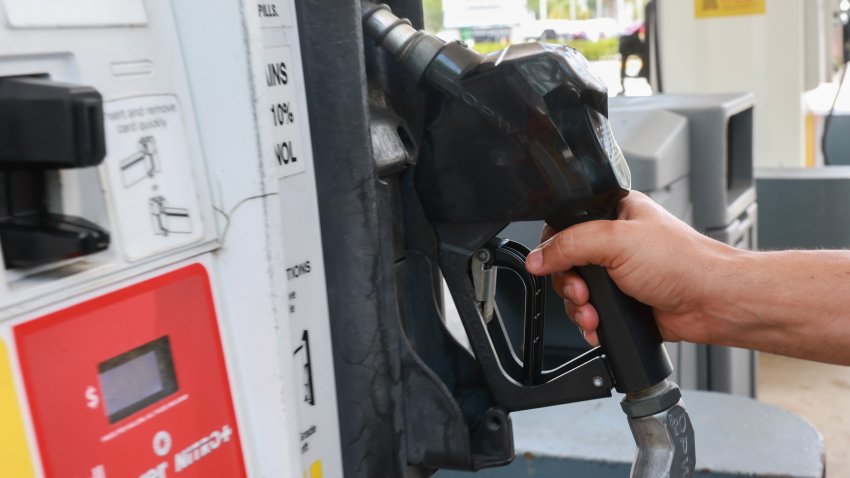 MIAMI, FLORIDA – MAY 15: A customer gets gas at a Shell station on May 15, 2024 in Miami, Florida. Florida drivers saw prices fall 16 cents a gallon in the past week just before drivers hit the roads for Memorial Day. The national average Monday was $3.62 a gallon, putting pressure on consumer prices as overall inflation eased. (Photo by Joe Raedle/Getty Images)