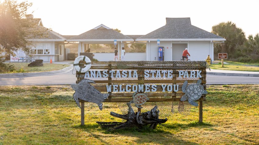 Anastasia State Park has four miles of pristine beaches in St. Augustine on March 8, 2024.  (Patrick Connolly/Orlando Sentinel/Tribune News Service via Getty Images)