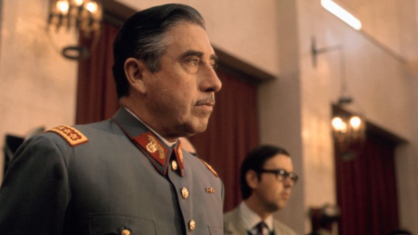 General Augusto Pinochet, head of Chile’s ruling military junta, holds a news conference at Santiago’s War College on September 21, 1973. Pinochet states that neither the US nor any other foreign nation was involved in the coup d’etat that overthrew the Marxist government of President Salvador Allende.