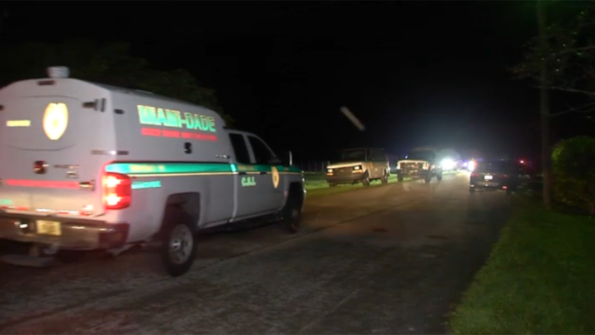 Scene of a fatal double shooting in southwest Miami-Dade on Oct. 20, 2024.