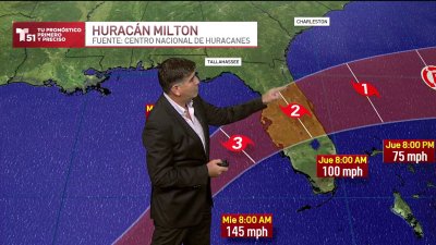 Huracán Milton con vientos de 150 mph mantiene trayectoria hacia el oeste de Florida