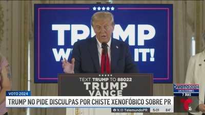 Trump dice que evento en el que hicieron chiste sobre PR fue uno “lleno de amor”