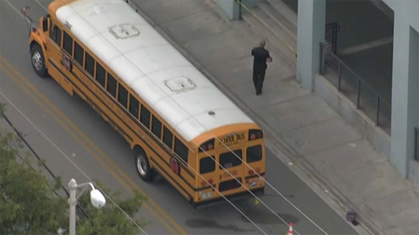 Police are investigating after a woman was struck and killed by a private school bus in Sweetwater Wednesday morning.