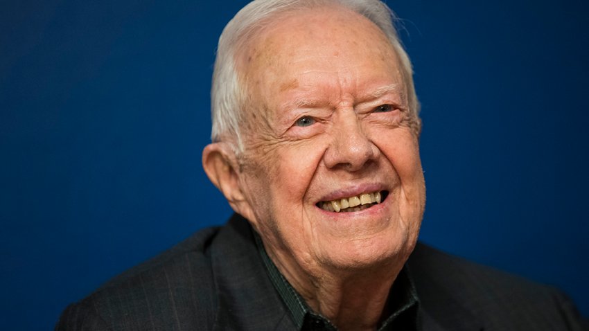 NEW YORK, NY – MARCH 26: Former U.S. President Jimmy Carter smiles during a book signing event for his new book ‘Faith: A Journey For All’ at Barnes & Noble bookstore in Midtown Manhattan, March 26, 2018 in New York City. Carter, 93, has been a prolific author since leaving office in 1981, publishing dozens of books. (Photo by Drew Angerer/Getty Images)