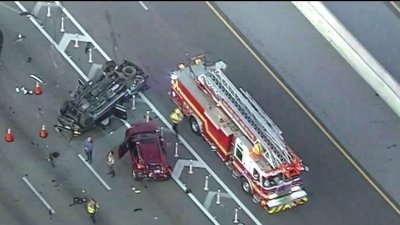 Accidente de tránsito en la I-95 en Broward genera fuerte congestión