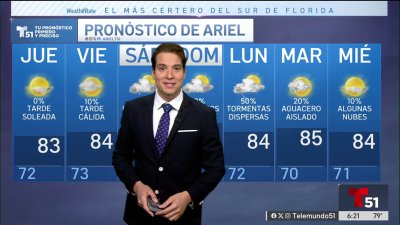 Pronóstico del tiempo en Miami, Florida
