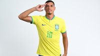 MAHE, SEYCHELLES – APRIL 30: Lucao of Brazil poses for a photo during the FIFA Beach Soccer World Cup Seychelles 2025 portrait shoot on April 30, 2025 in Mahe, Seychelles. (Photo by Tullio Puglia – FIFA/FIFA via Getty Images)