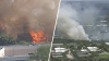 Bomberos combaten incendio de maleza en el suroeste de Miami-Dade