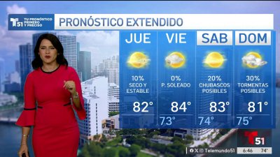 Pronóstico del tiempo en Miami, Florida