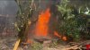 Vivienda es consumida por un incendio al que respondieron más de 40 bomberos