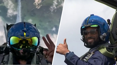 Maestro del año en Broward recibe un premio de altura: volar en un Blue Angel