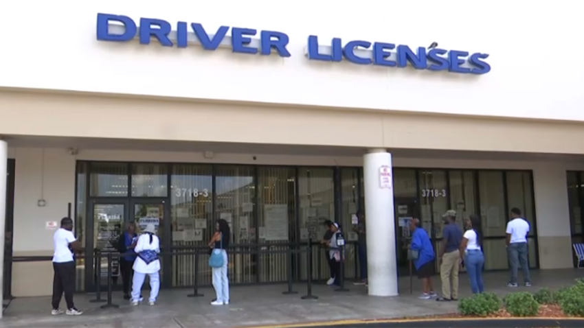File image of a DMV office in Broward