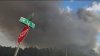Cierre de vías en avenida Krome por incendio forestal
