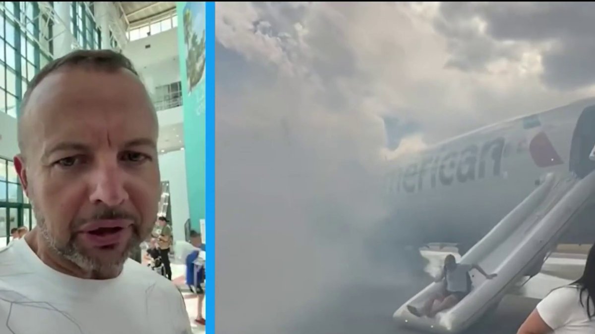 Pasajeros con destino a Miami evacuan de emergencia un vuelo de ...