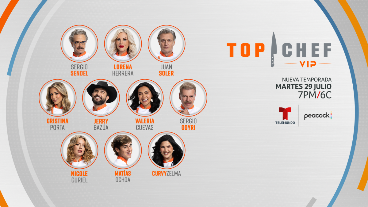 Prende el fogón para Top Chef VIP: Telemundo revela fecha de estreno y primeras 10 celebridades
