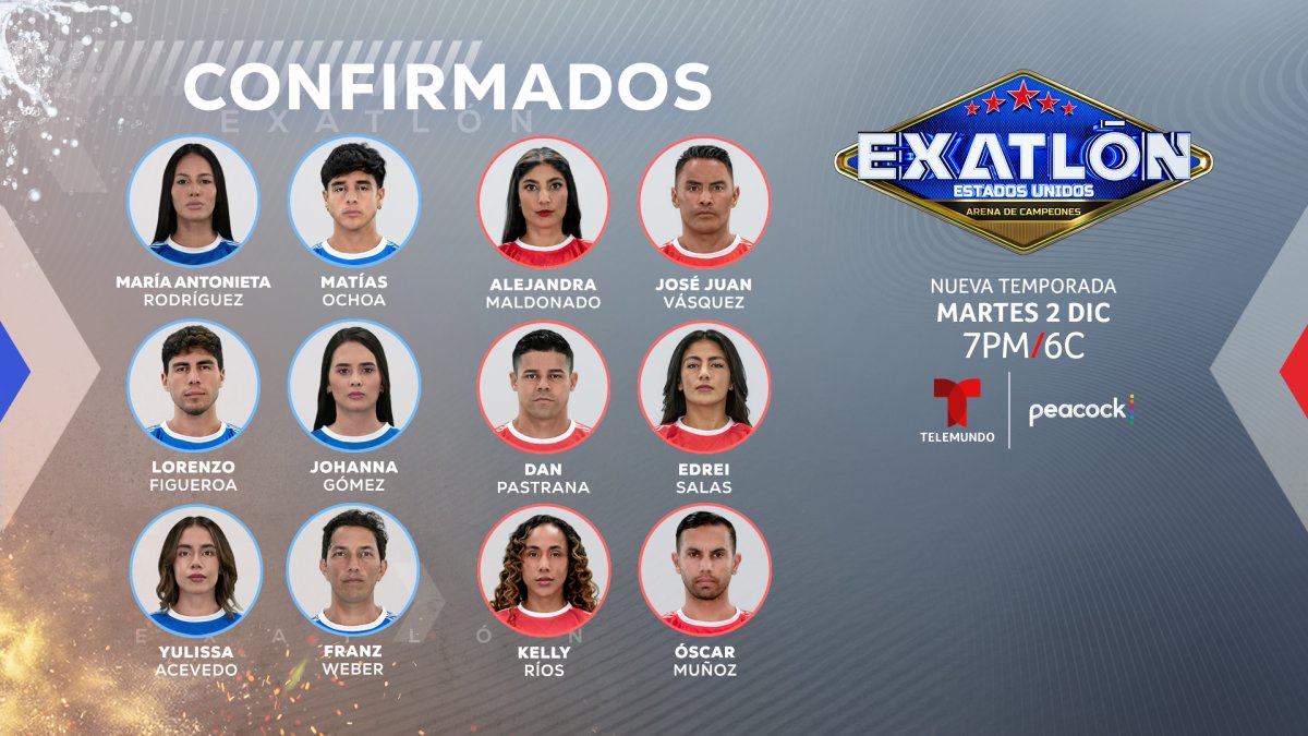 Conoce a 12 nuevos integrantes de Exatlón Estados Unidos Telemundo