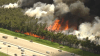 Poderosos incendios obligan cierre de la Turnpike en Miami-Dade