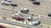 Choque múltiple en la I-95 cerca de Sunrise Boulevard deja tres hospitalizados