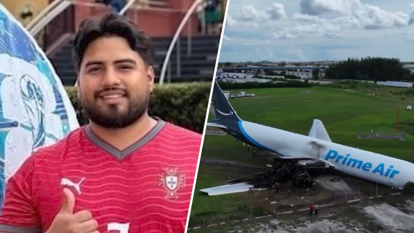 Roosevelt Perdomo Torres survived the Sunday’s crash but five of the other people in the van with him were killed when the plane went speeding off the runway.