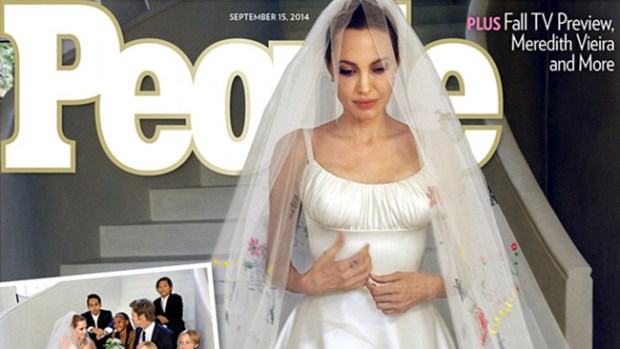 Video: Angelina Jolie, ¡radiante de novia!