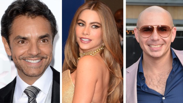 Video: Sofía, Derbez y Pitbull a Hollywood