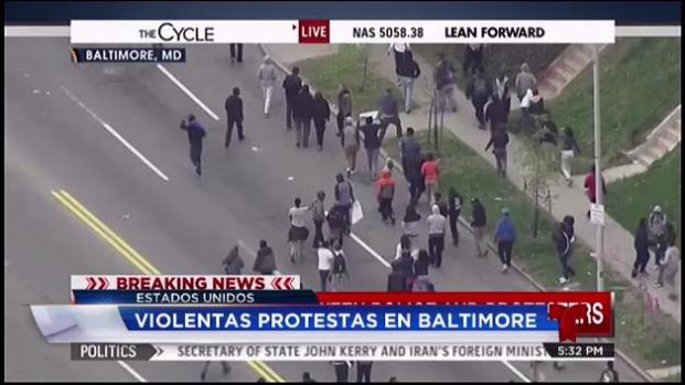 Violentas protestas en Baltimore