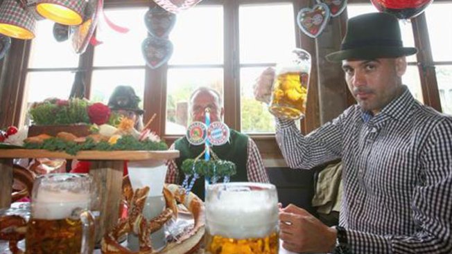 Guardiola celebra el típico Oktoberfest