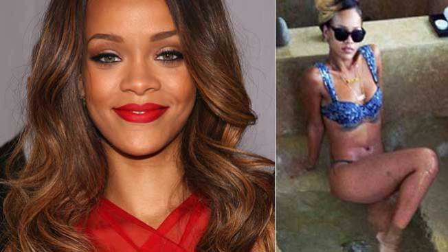 Rihanna de nuevo posa muy sexy
